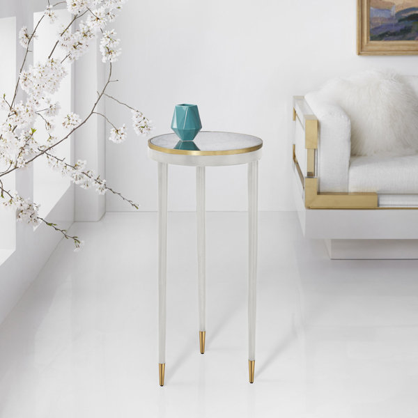 ModernHistory Modern History Glass Top End Table | Wayfair